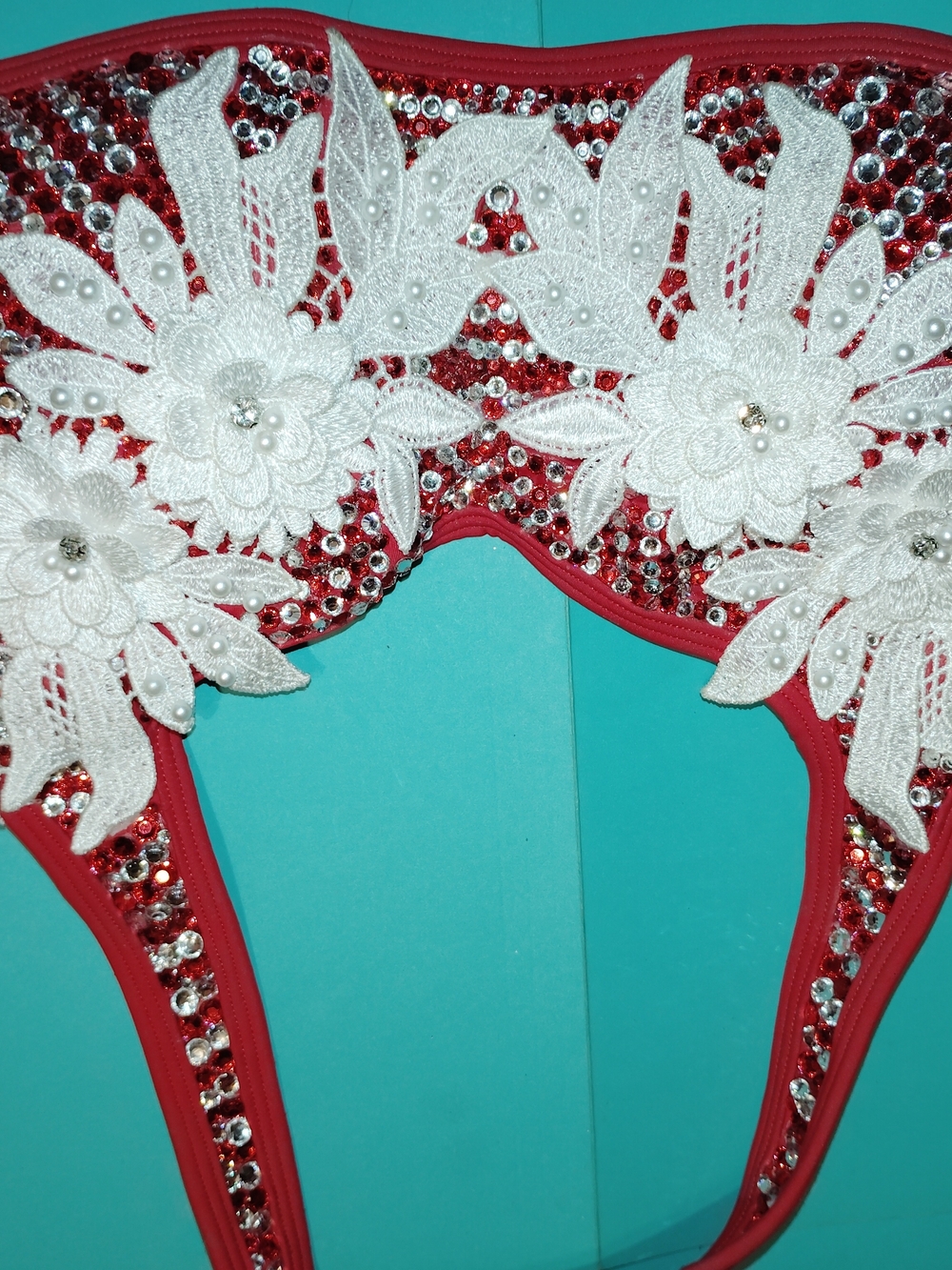 Women's Custom Handmade Rhinestone Bikini Set - Picture 3 of 7